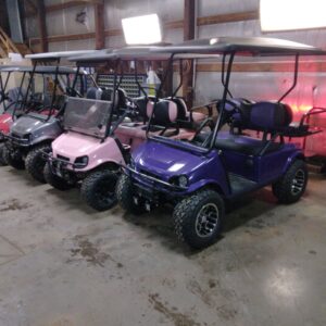 christians custom pink, purple,pewter club cart gas golf carts 2023