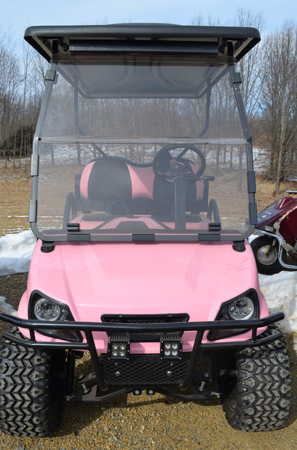 Custom Pink Golf Cart - Image 2