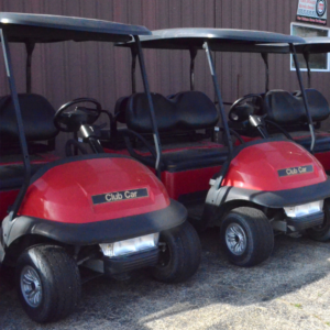Club Car 4 Seater Golf Carts- Cherry Red