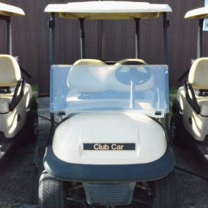Off White Club Car 4 Passenger Golf Cart