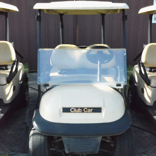 Off White Club Car 4 Passenger Golf Cart