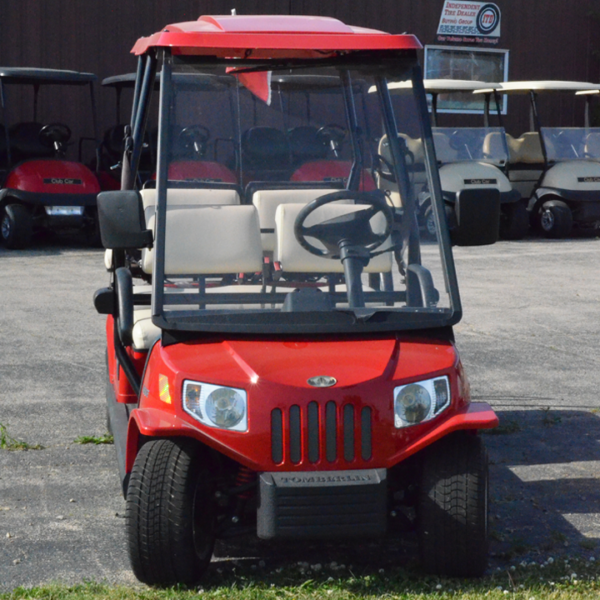 Tomberlin E-Merge Red Golf Cart- 6 Passenger limo cart - Image 3