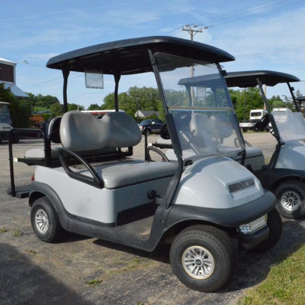 Club Car 4 Passenger Golf Cart- Stone Gray | Gray interior - Image 2
