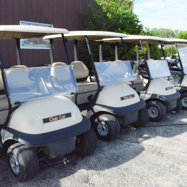 Off White Club Car 4 Passenger Golf Cart - Image 2