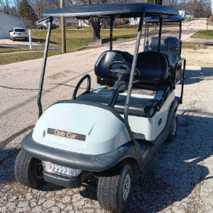 Club Car 4 Passenger Golf Cart- Stone Gray|Black Interior
